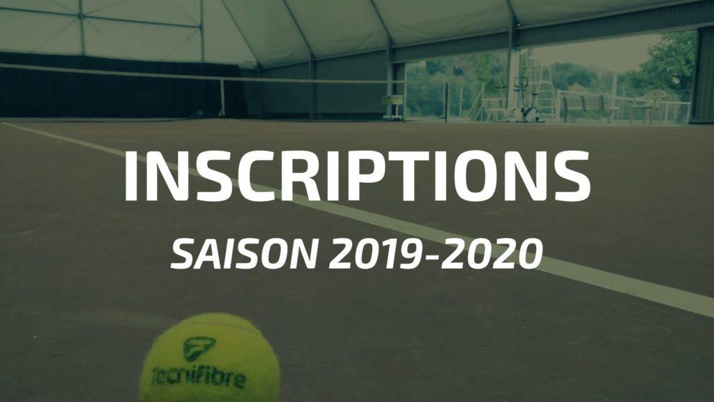 Inscriptions 2020