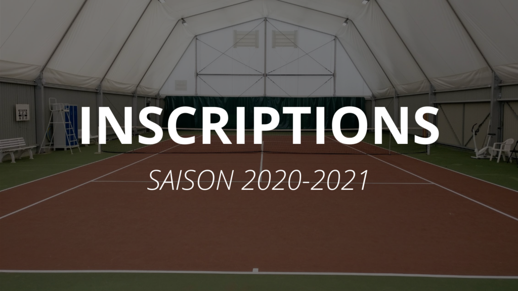 Inscriptions 2021